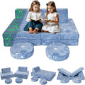 MeMoreCool Modular Glow Sofa for Kids, Space-Themed 8-Piece Convertible Foam by MeMoreCool