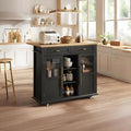 Mobile Modern Storage Island, Rolling Kitchen Island by Garvee