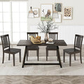 COLAMY Wooden Dining Chairs Set of 4, Solid Rubberwood Kitchen & Dining Room by COLAMYINC