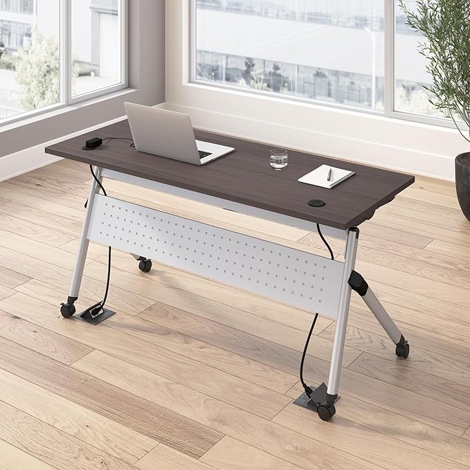 Bush Business Furniture Folding Training Table, 60 inch Desk by BushBusinessFurniture