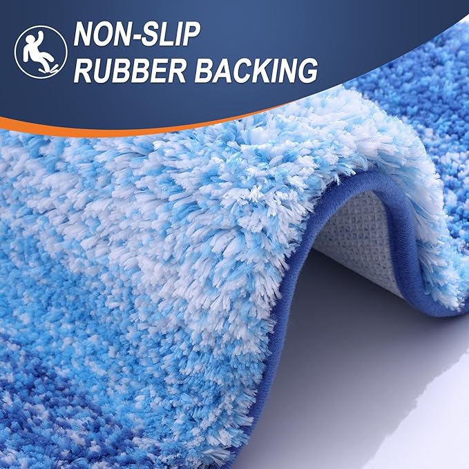 OLANLY Bathroom Runner Rugs 70x24, Extra Soft Absorbent Microfiber Bath Rugs - Image 4