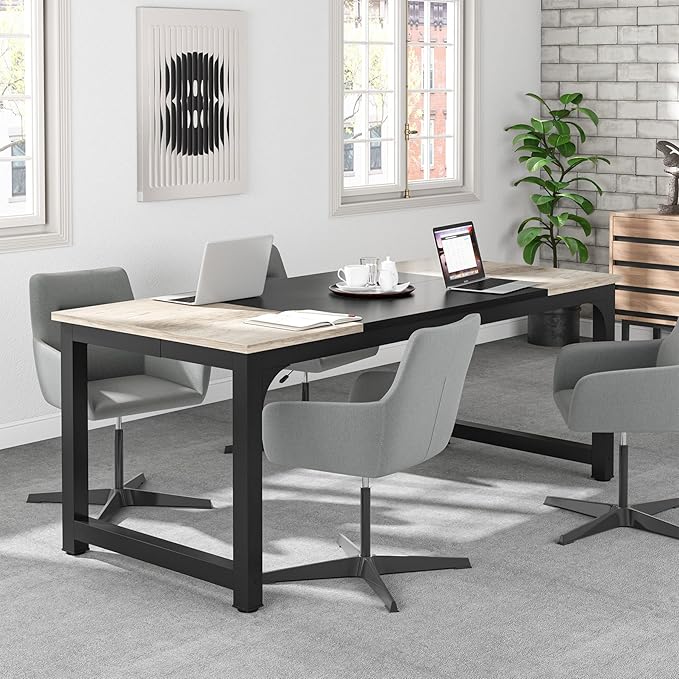Tribesigns 70.8”Executive Desk, Large Office Computer Desk - Image 3