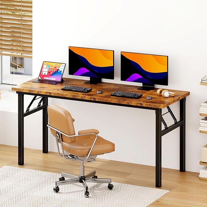 SDHYL 62 inches No Assembly Foldable Computer Desk - Image 2