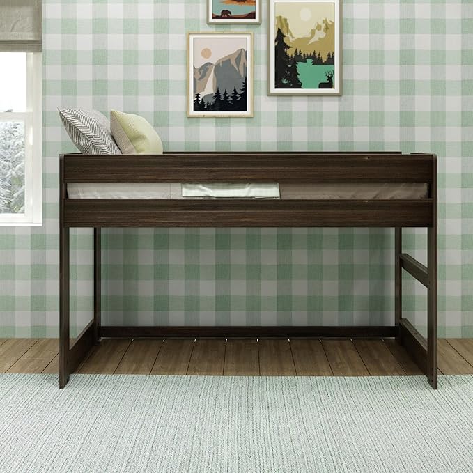 Max & Lily Modern Farmhouse Low Loft Bed, Twin Bed Frame - Image 3