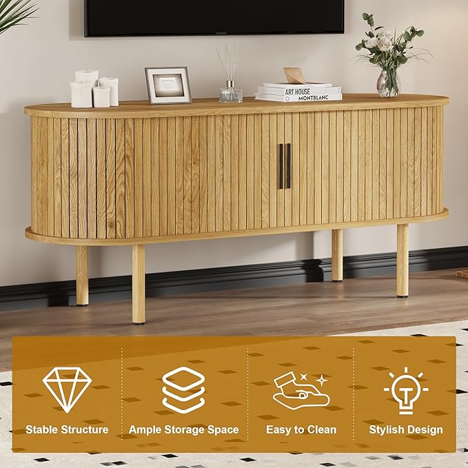 47.2" TV Stand, Modern TV Console Table - Image 6