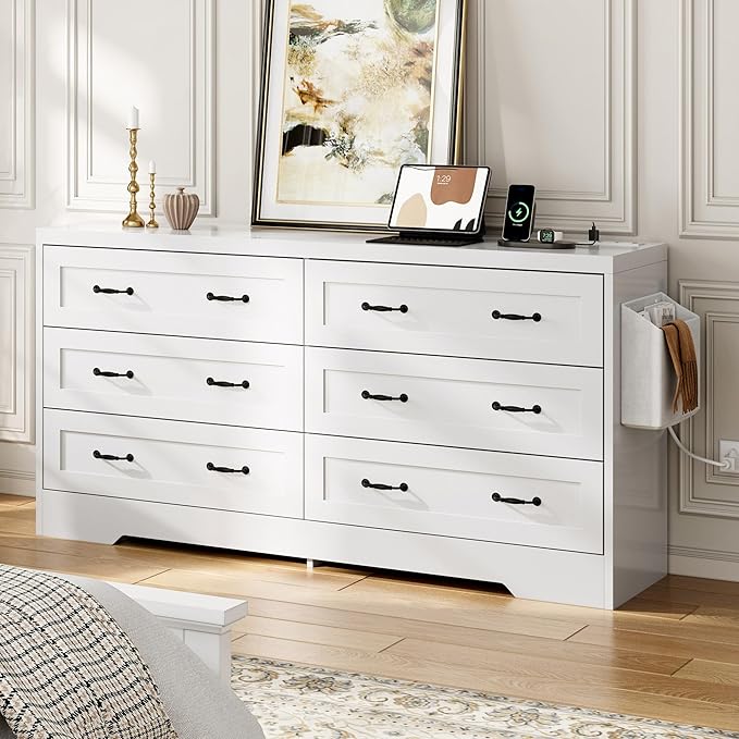 YITAHOME White Drawers TV Stand - Image 4