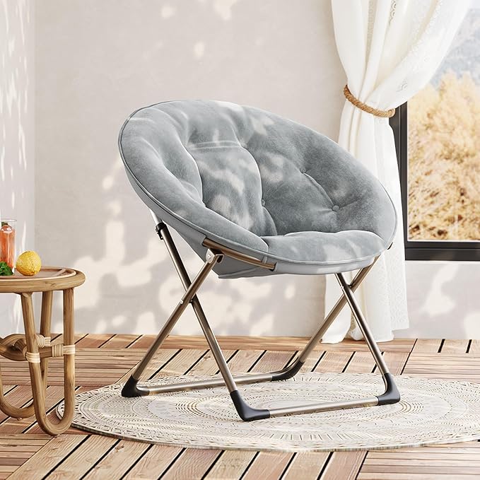 Comfy Saucer Chairs, Cozy Faux Fur Living Room Chair - Image 7