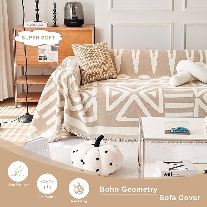STACYPIK Durable Khaki Couch Covers - Image 2