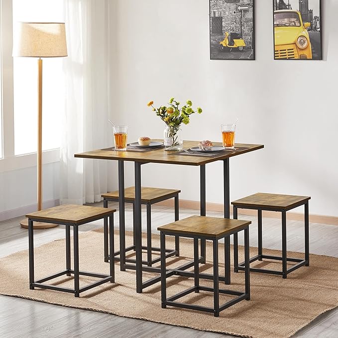 Yaheetech Industrial Dining Table Set - Image 7