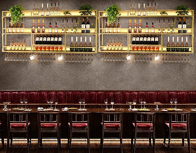 Metal Wall-Mounted Wine Rack - Image 7