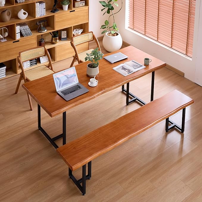 Solid Wood Administrative Desk, Dining Table - Image 2