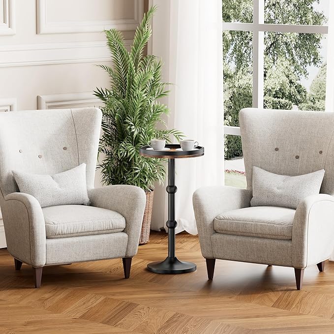 Small Round Side Table, Coffee Drink Table - Image 8
