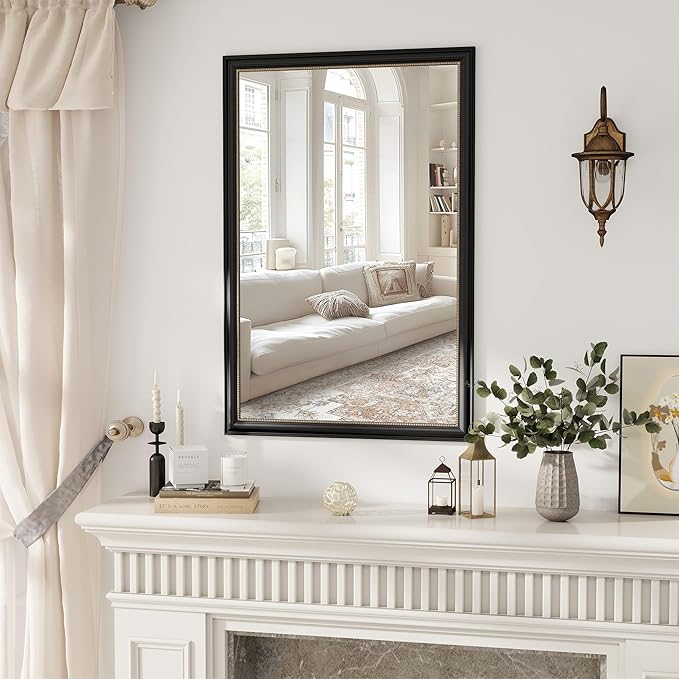 Axeman 32x48 Rectangular Wall Mirror, Decorative Bathroom Mirror, Traditional by Axeman