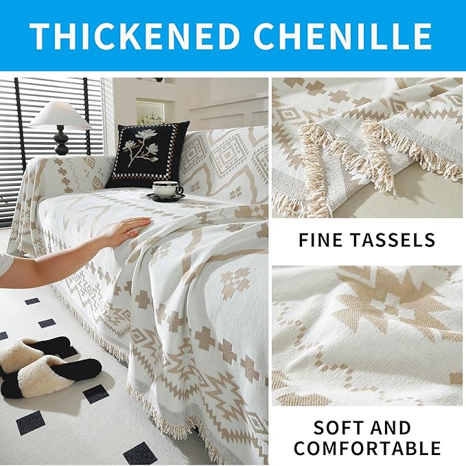 LUFEIJIASHI Boho Couch Covers for Sofa Non Slip Sofa Covers Washable Couch - Image 6