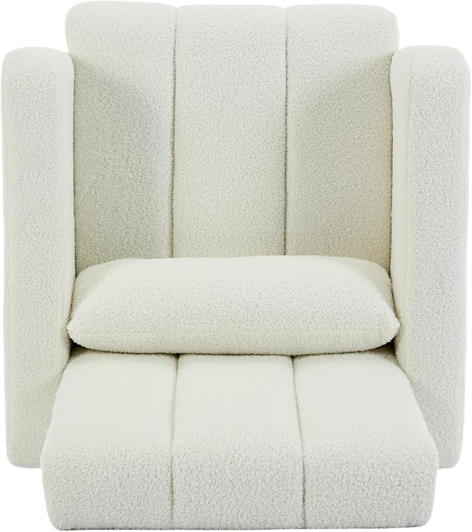 Christopher Knight Home Mapo Wooden Rocking Chair Indoor, Teddy Upholstered - Image 16