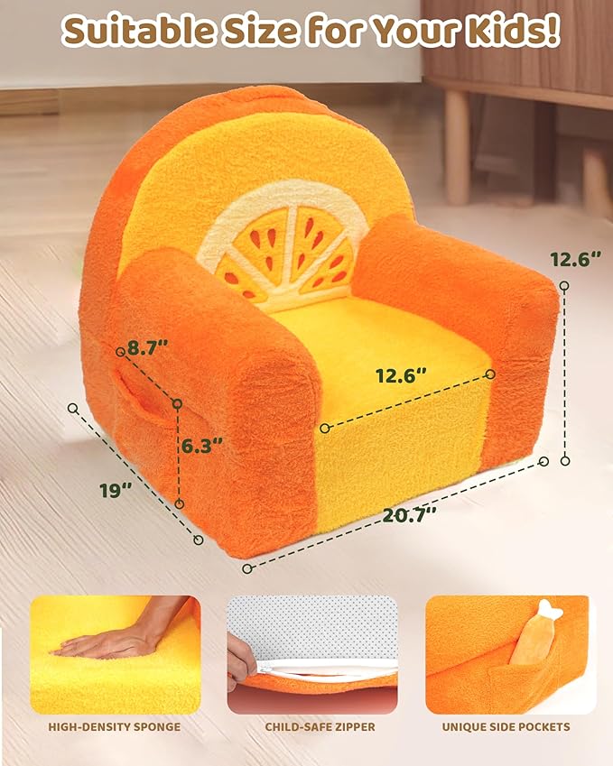 Toddler Chair, Comfy Foam Kids Couch - Image 2