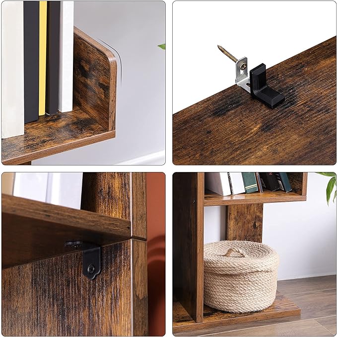 VASAGLE Bookcase, Tree-Shaped Bookshelf - Image 5