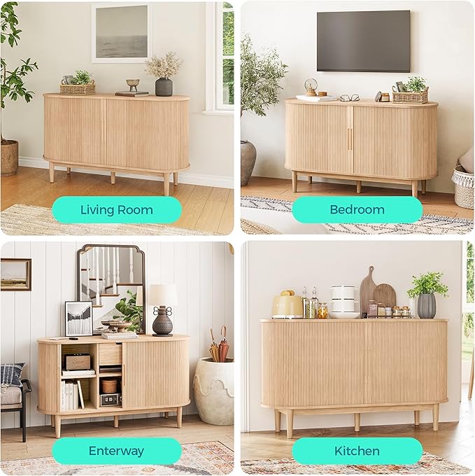 LINSY HOME Sideboard Buffet Cabinet - Image 6