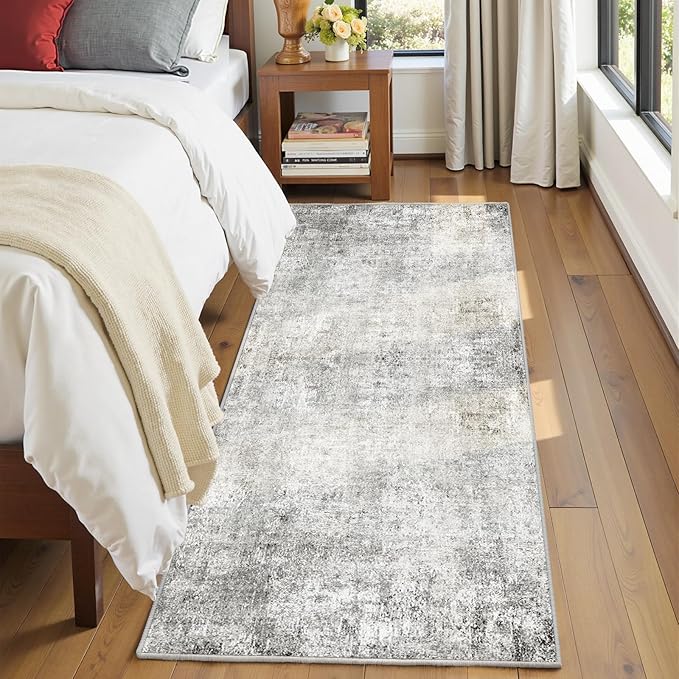 Washable Area Rugs 2'x8' Non-Slip Modern Abstract Soft - Image 8