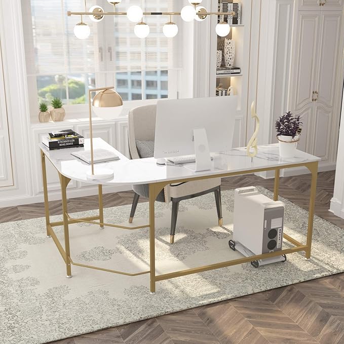 Teraves Reversible L Shaped Desk White - Image 2