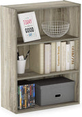 Furinno Pasir 3-Tier Open Shelf Bookcase, Sonoma Oak by Furinno-FitsYourSpaceFitsYourBudget