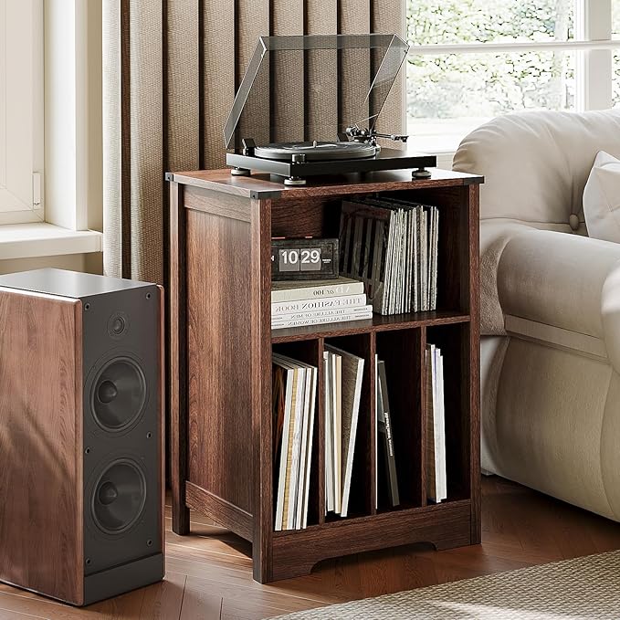 ChooChoo Record Player Stand, Vinyl Record Storage Cabinet, Turntable Stand by ChooChoo