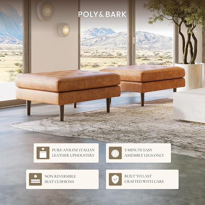 POLY & BARK Napa Ottoman - Image 6