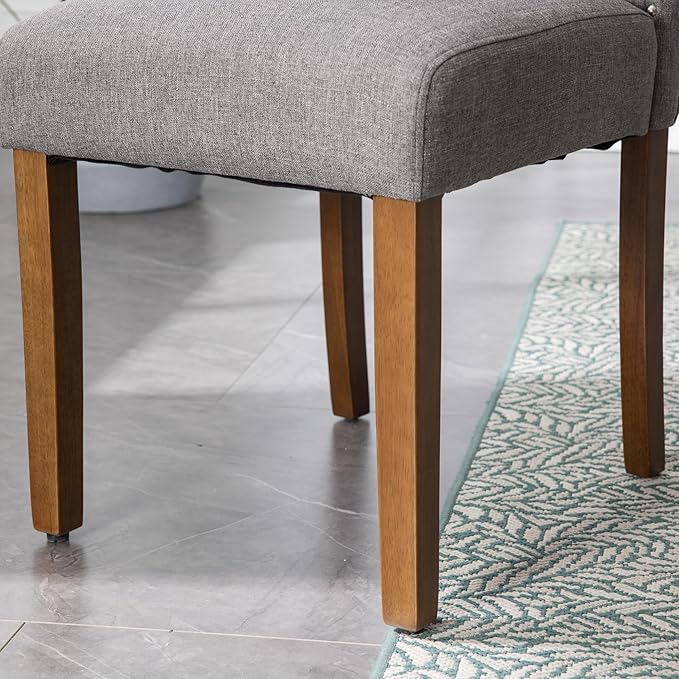 Stylish Upholstered Parsons Dining Chair Kitchen - Image 9