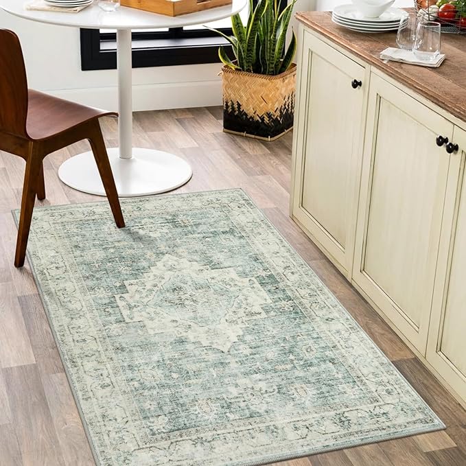 LIVEBOX Entryway Rug 3x5 Washable Area Rugs by LIVEBOX