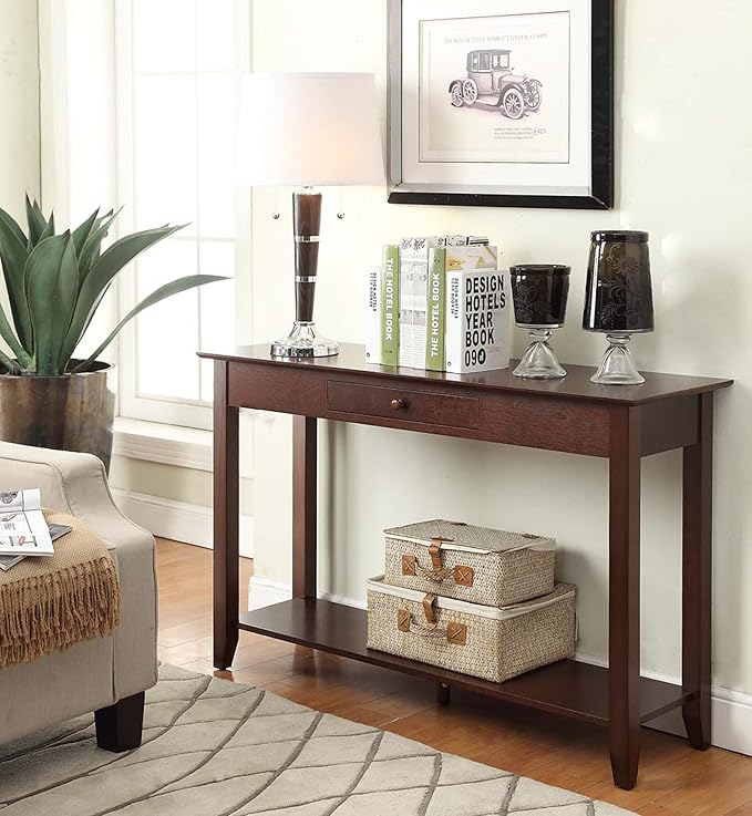 Convenience Concepts American Heritage 1 Drawer Console Table - Image 2