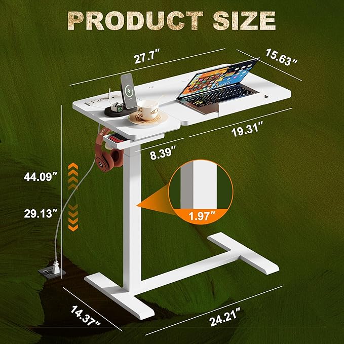 Standing Desk, Medical Overbed Table - Image 3