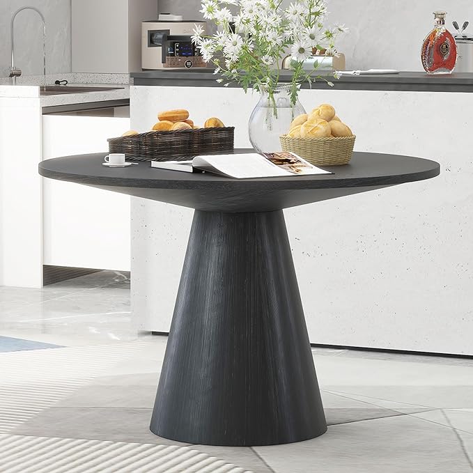 Wooden Kitchen Round Dining Table - Image 2