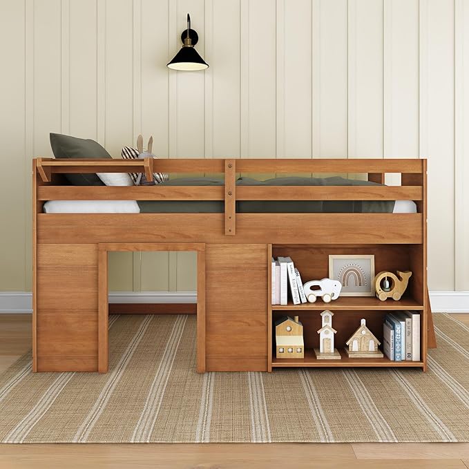 Max & Lily Modern Farmhouse Twin Low Loft Bed - Image 2