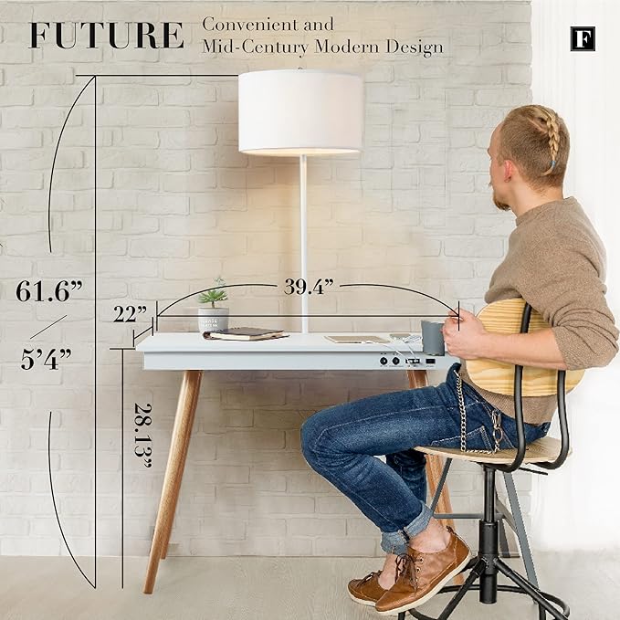 FENLO Future 39" Mid Century Modern Desk - Image 2