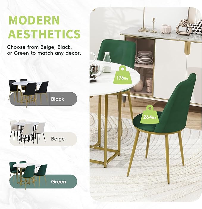 Merax 47.2” Round Dining Table Set - Image 6