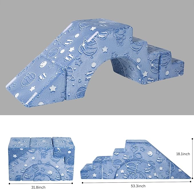 MeMoreCool Foam Climbing Toddler Couch, Modular Kids Sofa - Image 2