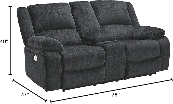 Signature Design by Ashley Draycoll Power Double Reclining Loveseat - Image 8