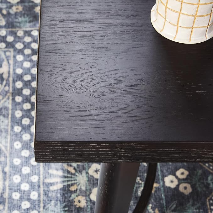 Walker Edison Modern Farmhouse Rustic Solid Oak Wood Rectanglular Dining Table - Image 6