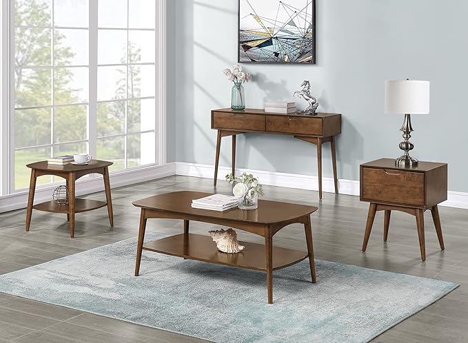 OSP Home Furnishings Copenhagen Mid-Century Moderm Accent Table - Image 2