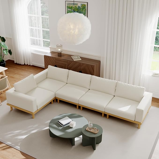 Acanva Minimalist Modular Sectional Sofa - Image 3
