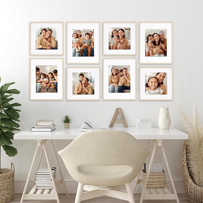 Camden Reed Arcadia 8 Piece Oversized Gallery Wall Frame, 11x14 and 11x11 inch - Image 2