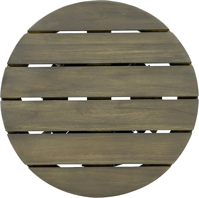 Christopher Knight Home Taki Acacia Wood Patio Coffee Table, Round Table - Image 9