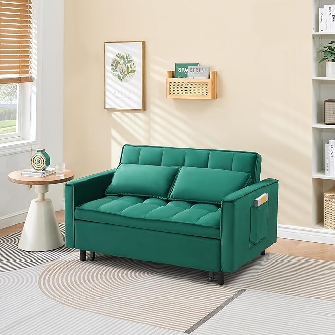 Ball & Cast Convertible Sofa Bed, Pull Out Loveseat Sleeper Sofa, Convertible - Image 5