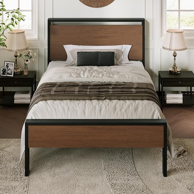 Allewie Twin Size Platform Bed Frame by Allewie