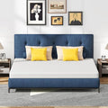 FDW | 6 Inch King Mattress | Medium Firm | Gel Memory Foam Mattress | White | by FDW