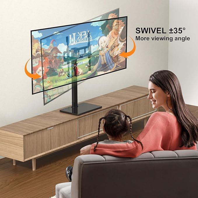 Universal Swivel TV Stand Base Table Top TV Stand - Image 6