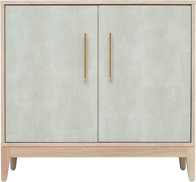 Sango Shagreen 2-Door Cabinet, Natural Finish Storage Cabinet by Sango