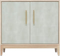 Sango Shagreen 2-Door Cabinet, Natural Finish Storage Cabinet by Sango