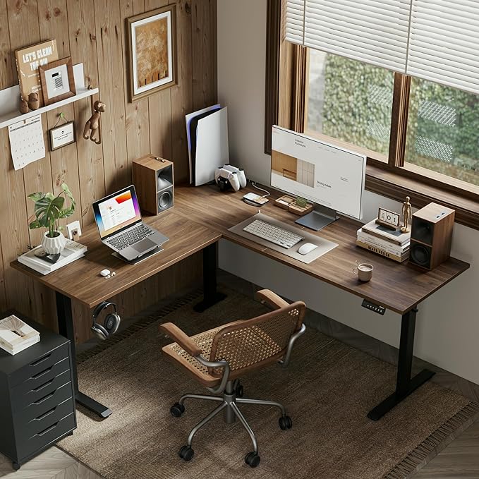 Agilestic L Shaped Standing Desk Adjustable Height, Electric Corner Standing - Image 2