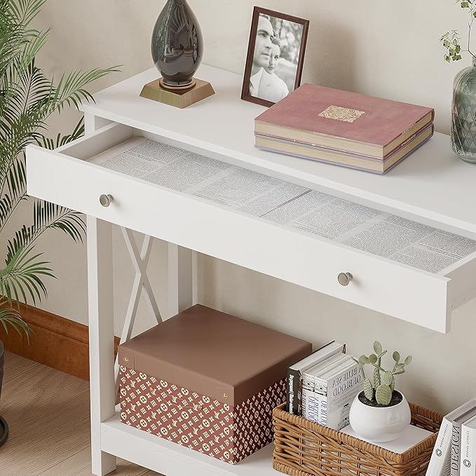 Treocho White Console Table - Image 5